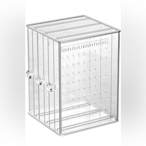 Jewelry Storage Box,3 Vertical Drawer Earrings Display Stand Holder